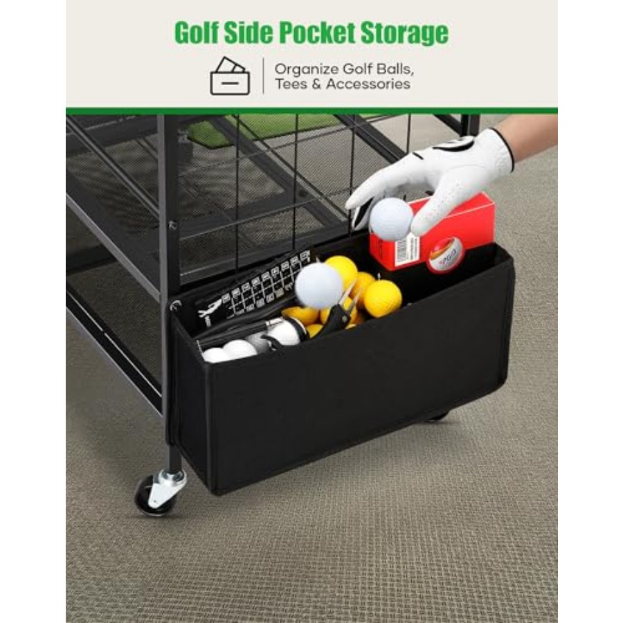 Golf Bag Storage Garage Organi - Golf Equipment Garage Organizer ulasan dan harga