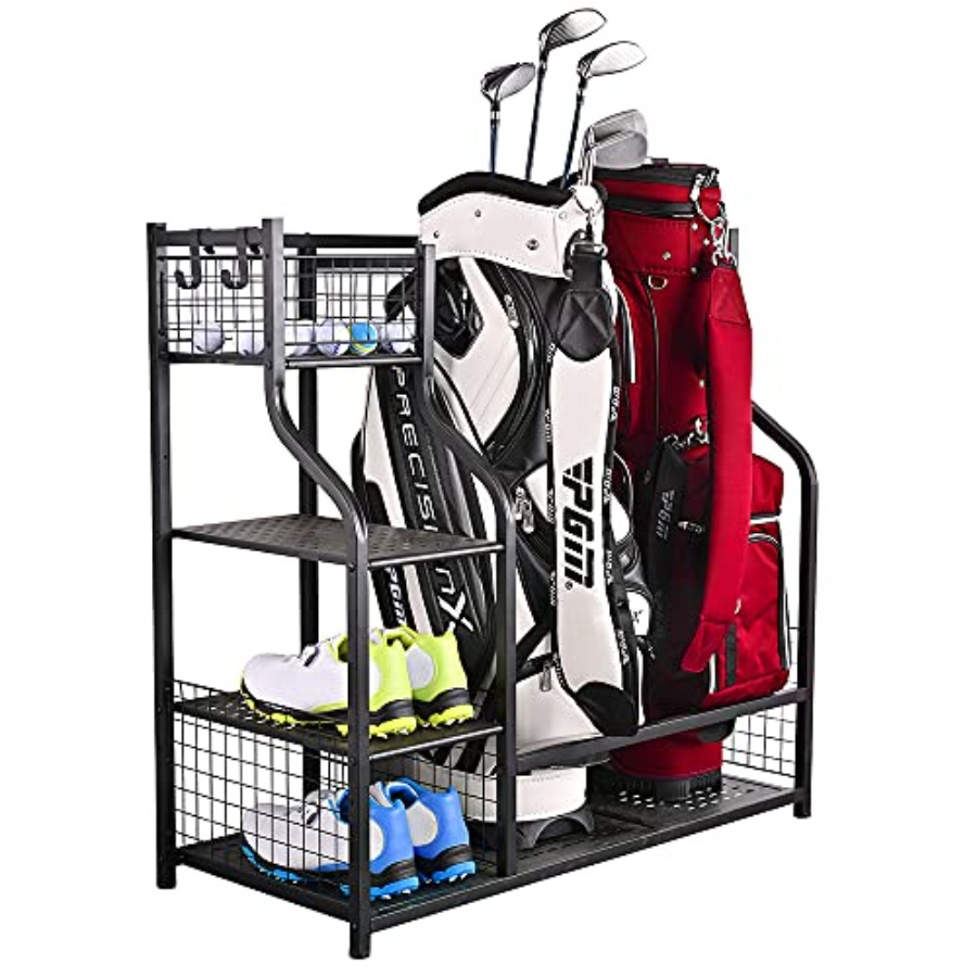 Golf Bag Garage Storage Organi - Golf Equipment Garage Organizer ulasan dan harga
