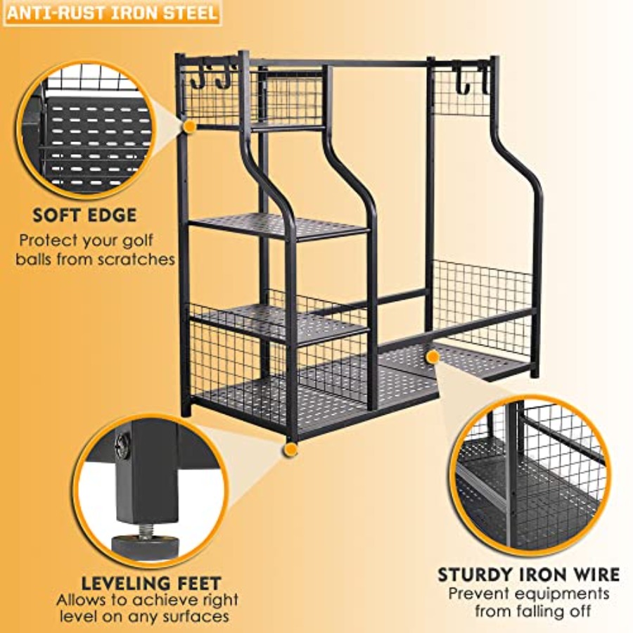 Golf Bag Garage Storage Organi - Golf Equipment Garage Organizer ulasan dan harga