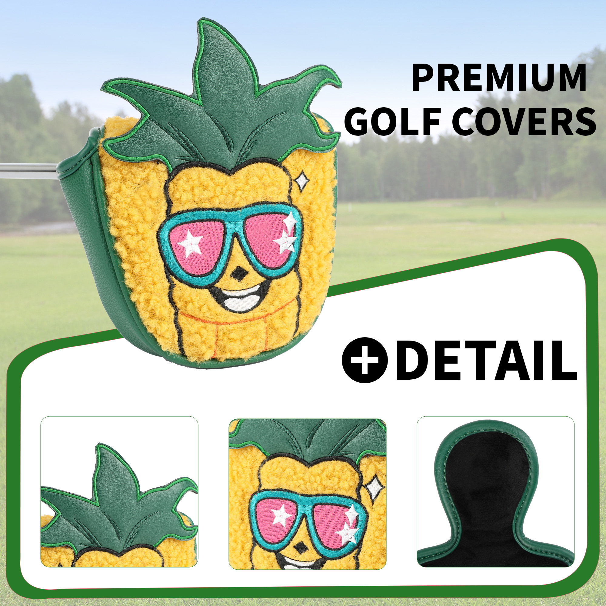 1pc Golf Putter Headcover Dura - Putter Mallet Blade ulasan dan harga