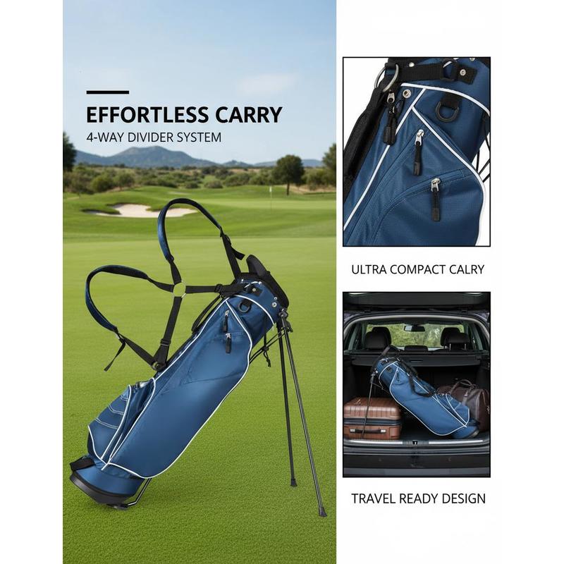 Golf Stand Cart Bag with 4 Way - Golf Bag Stand Cart ulasan dan harga
