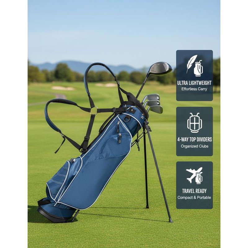 Golf Stand Cart Bag with 4 Way - Golf Bag Stand Cart ulasan dan harga
