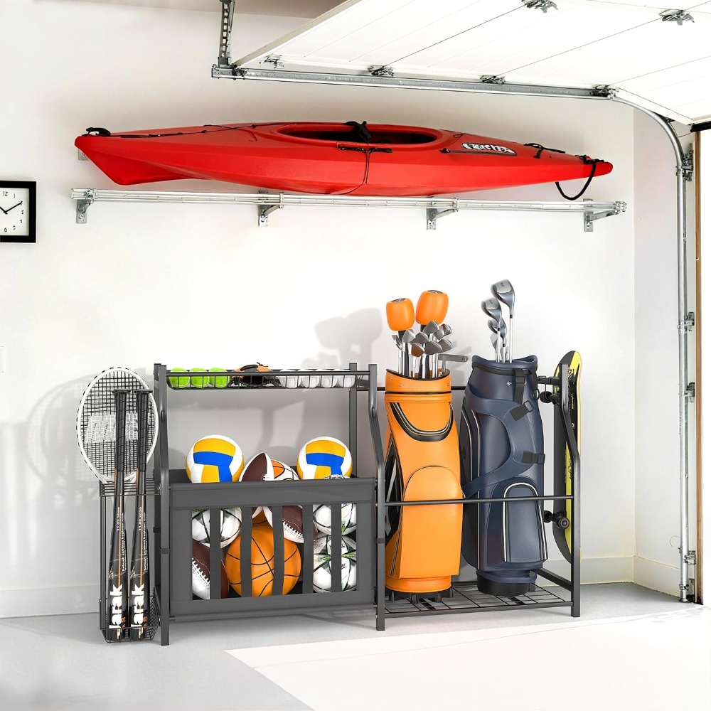 Garage Sports Equipment Organi - Golf Equipment Garage Organizer ulasan dan harga