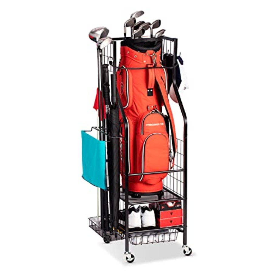 Golf Bags Storage Garage Organ - Golf Equipment Garage Organizer ulasan dan harga
