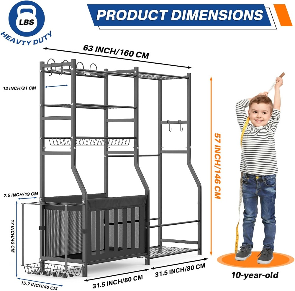 Heavy Duty Garage Sports Equip - Golf Equipment Garage Organizer ulasan dan harga