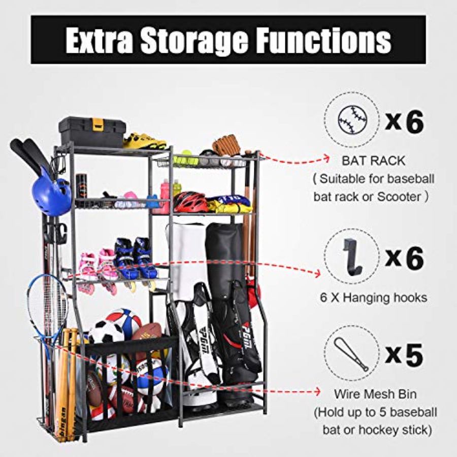 Garage Sports Equipment Storag - Golf Equipment Garage Organizer ulasan dan harga