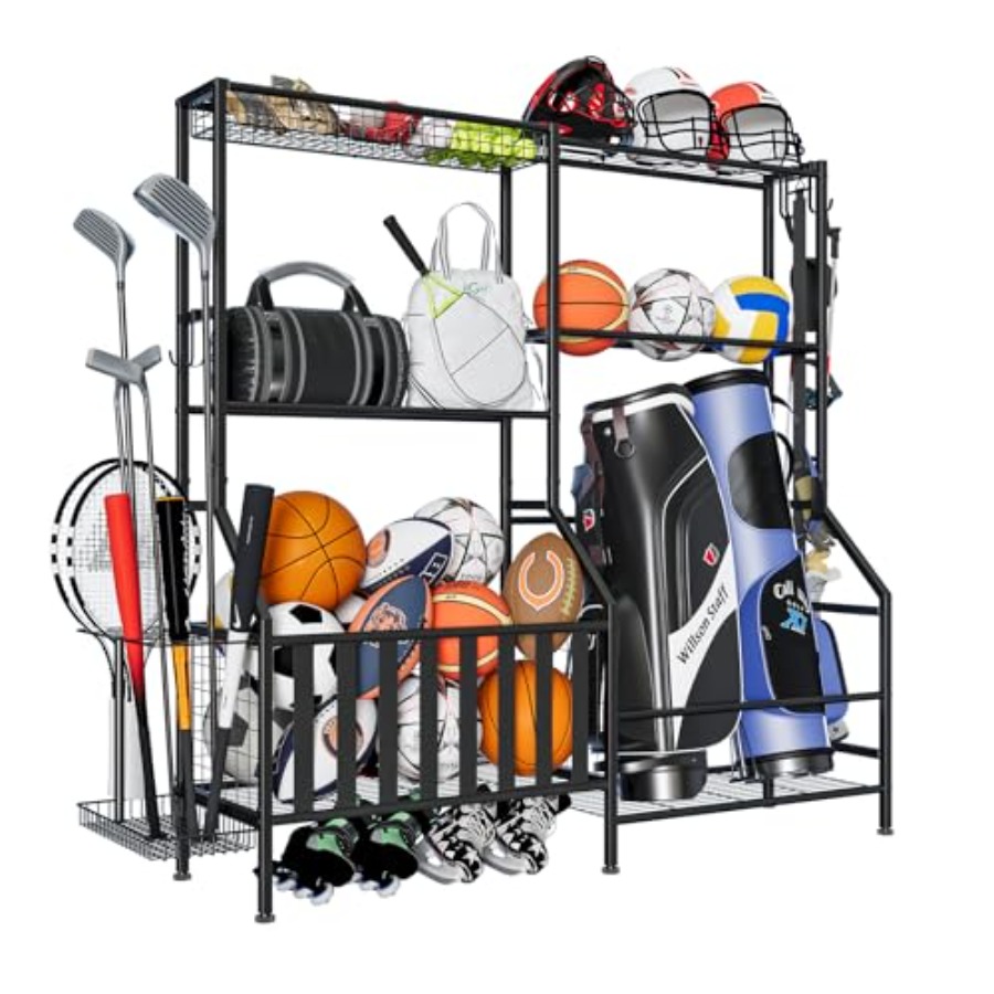 Sports Equipment Organizer Hea - Golf Equipment Garage Organizer ulasan dan harga