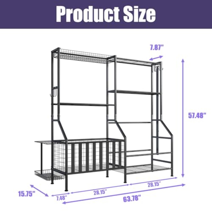 Sports Equipment Organizer Hea - Golf Equipment Garage Organizer ulasan dan harga