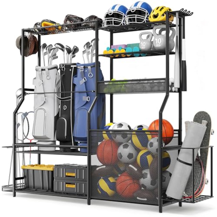 Garage Sports Equipment Organi - Golf Equipment Garage Organizer ulasan dan harga