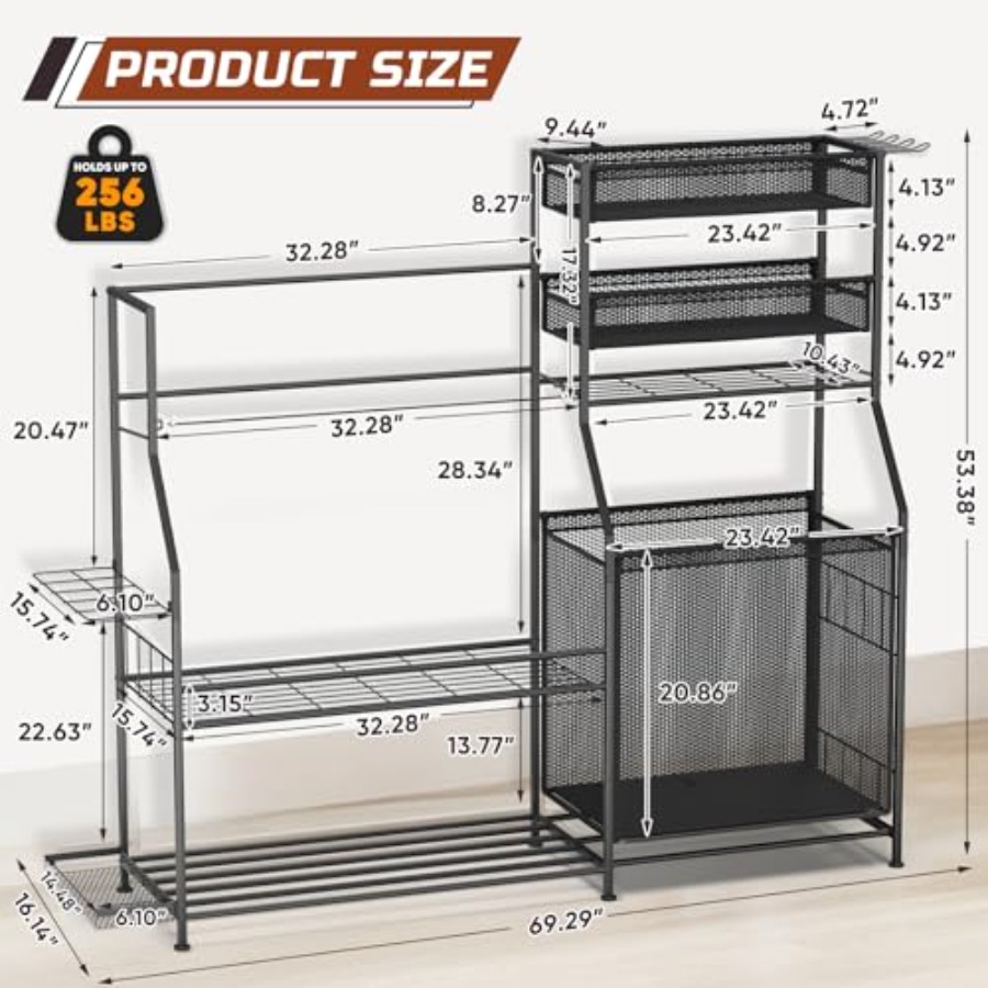 Garage Sports Equipment Organi - Golf Equipment Garage Organizer ulasan dan harga