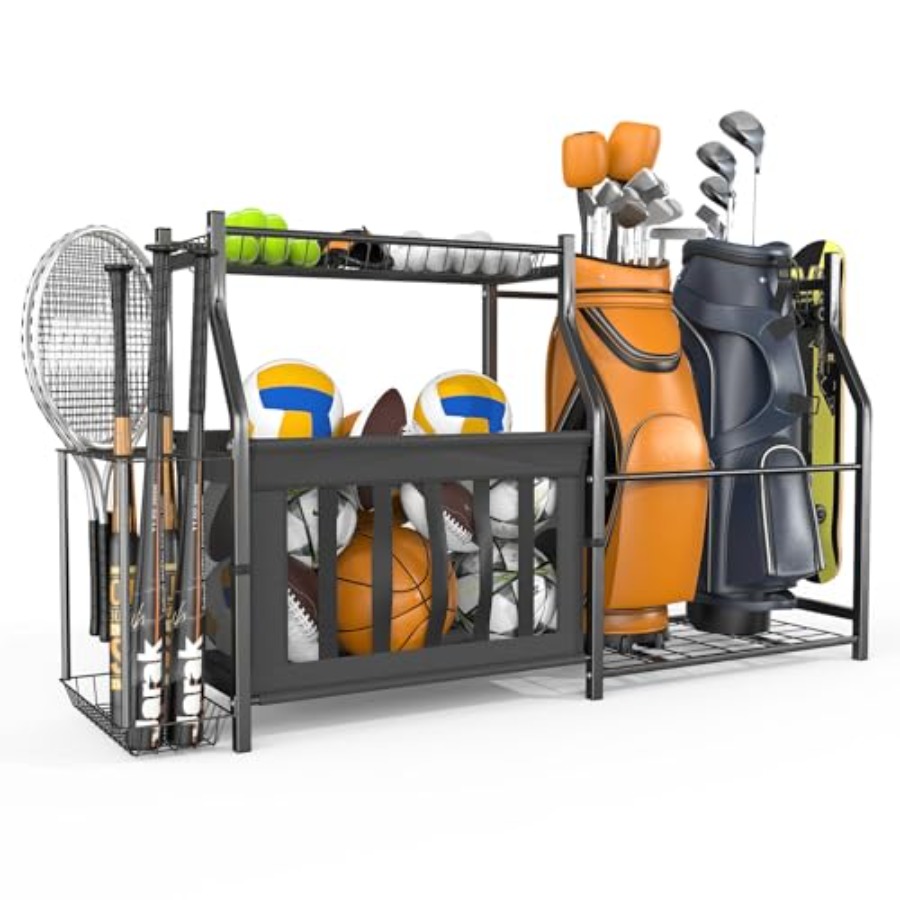 Garage Sports Equipment Organi - Golf Equipment Garage Organizer ulasan dan harga