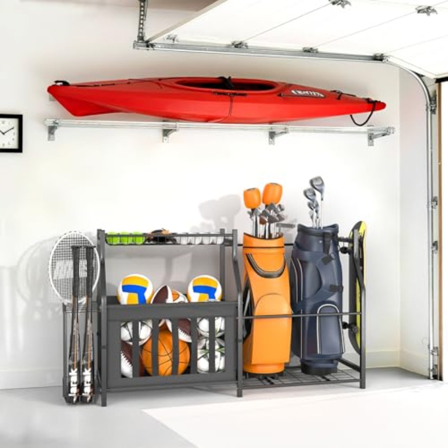 Garage Sports Equipment Organi - Golf Equipment Garage Organizer ulasan dan harga