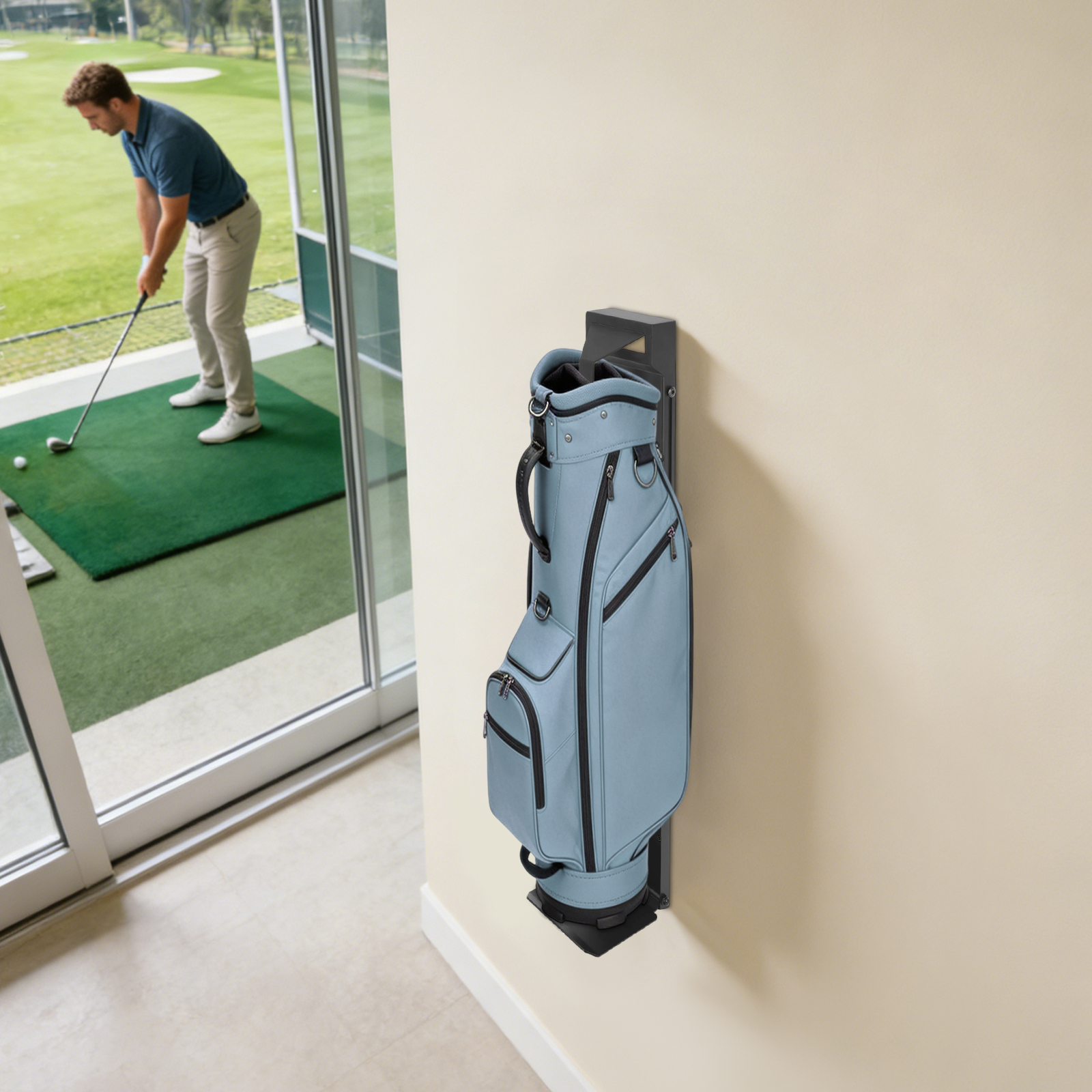 Wall Mount Golf Bag Holder Stu - Golf Equipment Garage Organizer ulasan dan harga